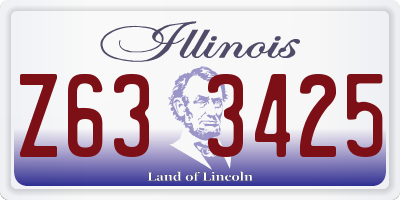 IL license plate Z633425
