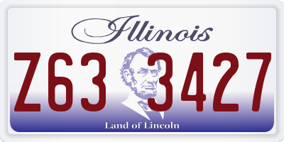 IL license plate Z633427