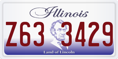 IL license plate Z633429