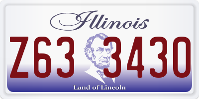 IL license plate Z633430