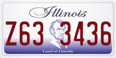 IL license plate Z633436