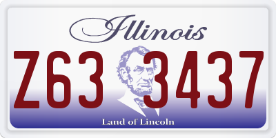 IL license plate Z633437