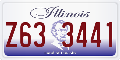 IL license plate Z633441