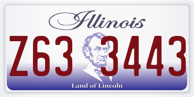 IL license plate Z633443