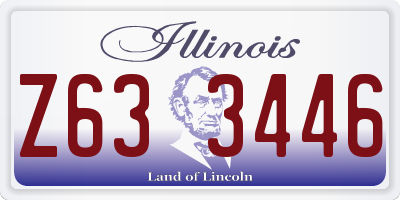 IL license plate Z633446