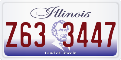IL license plate Z633447