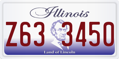 IL license plate Z633450