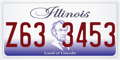 IL license plate Z633453