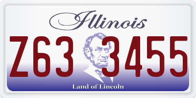 IL license plate Z633455