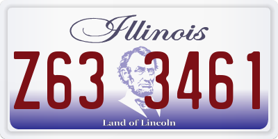 IL license plate Z633461