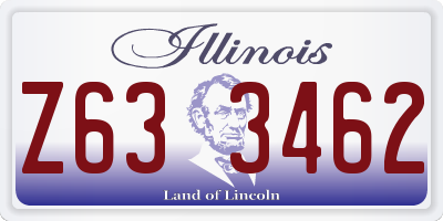 IL license plate Z633462