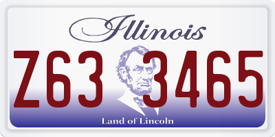 IL license plate Z633465