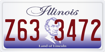 IL license plate Z633472