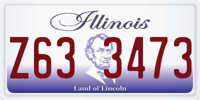 IL license plate Z633473