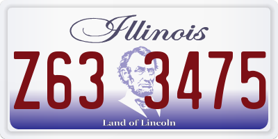 IL license plate Z633475
