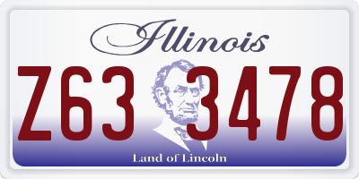 IL license plate Z633478