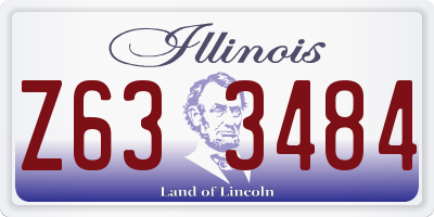 IL license plate Z633484