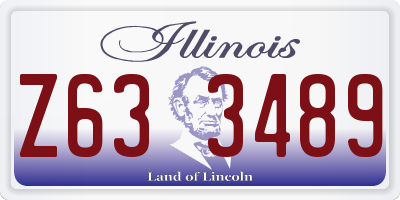 IL license plate Z633489