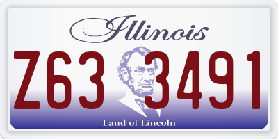 IL license plate Z633491