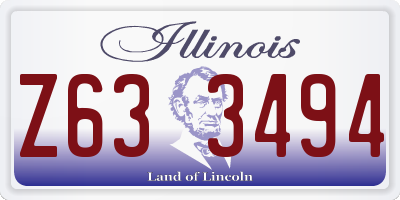 IL license plate Z633494