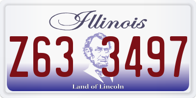 IL license plate Z633497