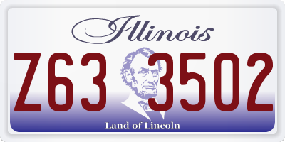 IL license plate Z633502
