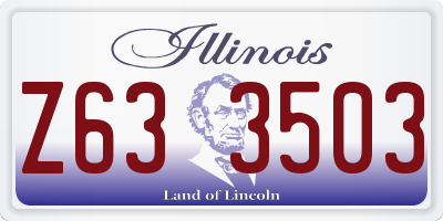 IL license plate Z633503