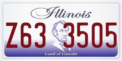 IL license plate Z633505