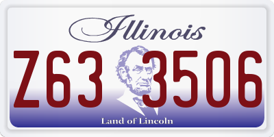 IL license plate Z633506