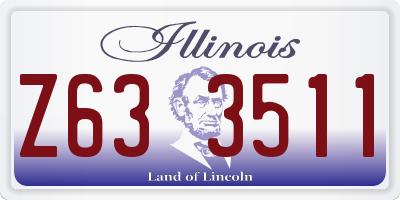 IL license plate Z633511