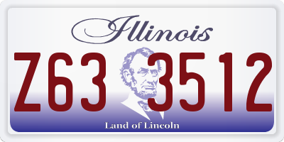 IL license plate Z633512