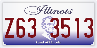 IL license plate Z633513