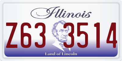 IL license plate Z633514