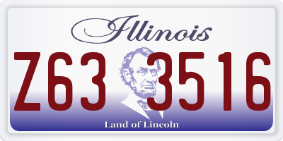IL license plate Z633516