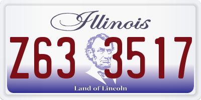 IL license plate Z633517