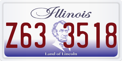 IL license plate Z633518