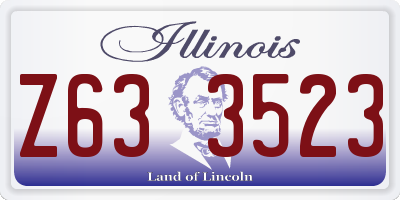IL license plate Z633523