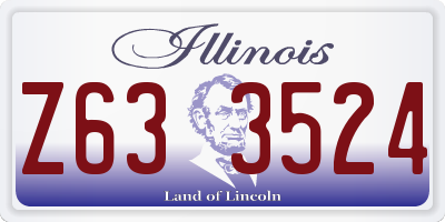 IL license plate Z633524