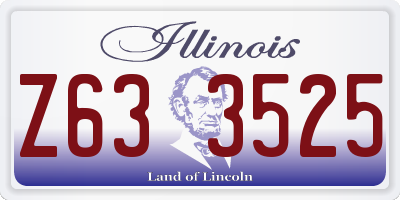 IL license plate Z633525