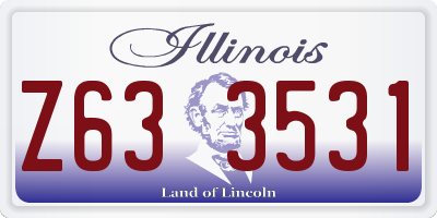 IL license plate Z633531