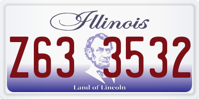IL license plate Z633532