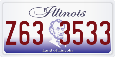 IL license plate Z633533