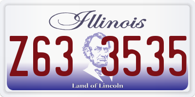 IL license plate Z633535