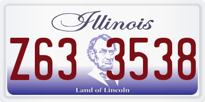IL license plate Z633538