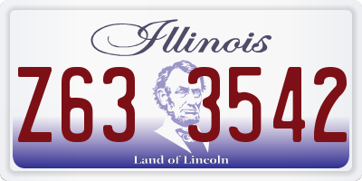 IL license plate Z633542