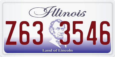 IL license plate Z633546