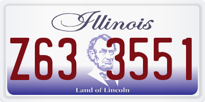IL license plate Z633551