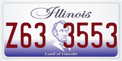 IL license plate Z633553