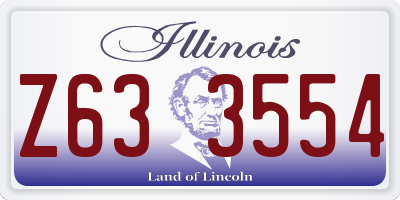 IL license plate Z633554