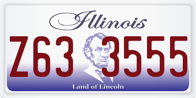 IL license plate Z633555